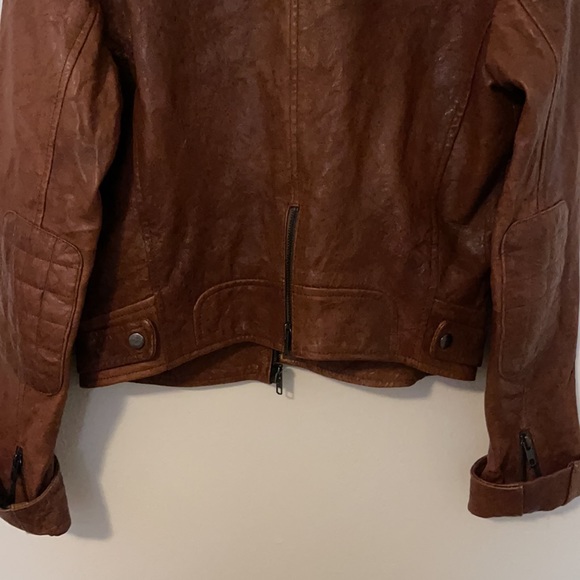 Ben Sherman Genuine Brown Leather Jacket - Picture 6 of 7